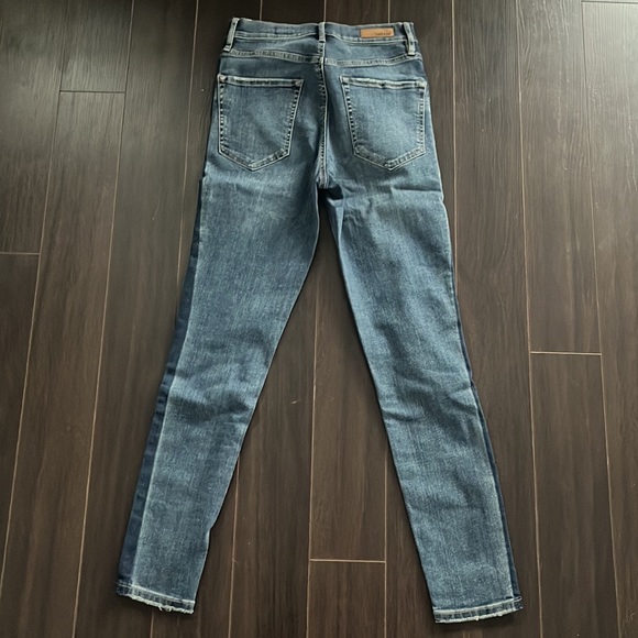 NWOT Garage Ultra High-rise two-tone demon (stretch) skinny jeans - Picture 2 of 6